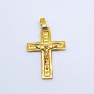 14k Gold Crucifix Cross Pendant